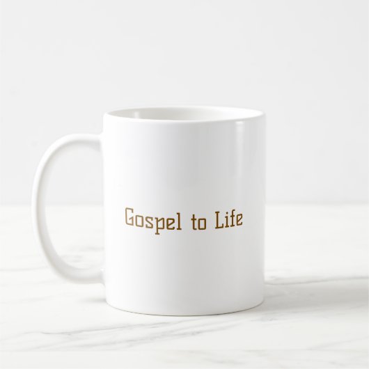 Gospel to Life Mug コーヒーマグカップ (左)