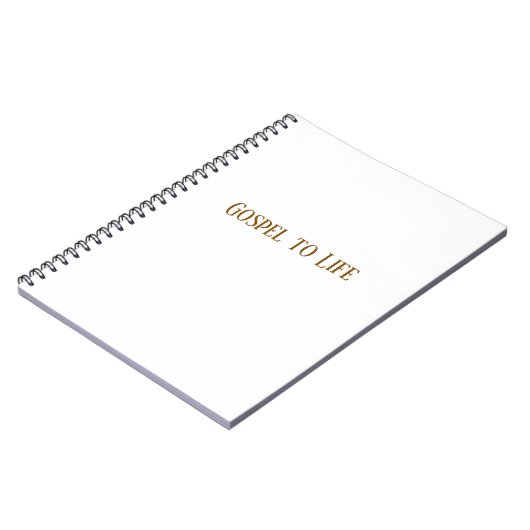 Gospel to Life Notebook ノートブック (左側)