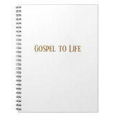 Gospel to Life Notebook ノートブック (正面)