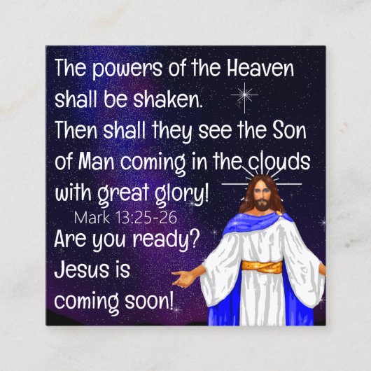 Gospel Tract Card スクエア名刺 (正面)