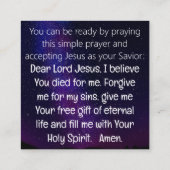 Gospel Tract Card スクエア名刺 (裏面)