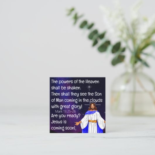 Gospel Tract Card スクエア名刺 (スタンド正面)