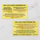 Gospel Tract- English KJV Business Card 名刺 (正面/裏面)