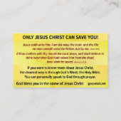 Gospel Tract- English KJV Business Card 名刺 (裏面)