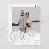 Gossamer Overlay 結婚's Photo Thank You ポストカード (正面/裏面)
