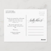 Gossamer Overlay 結婚's Photo Thank You ポストカード (裏面)