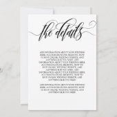 Gossamer Overlay Blackフォント写真2 結婚 in 1's 招待状 (裏面)