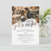 Gossamer Overlay Photo Informal 結婚's 招待状 (スタンド正面)