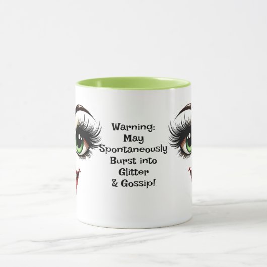 Gossip,  Add Name Message, Fabulous Eyes Face マグカップ (中央)