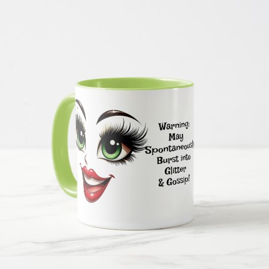 Gossip,  Add Name Message, Fabulous Eyes Face マグカップ (正面左)