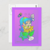 Gossipingの妖精の郵便はがき ポストカード (正面/裏面)