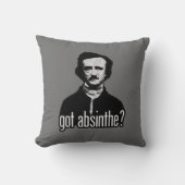 got absinthe? throw pillow クッション (正面)