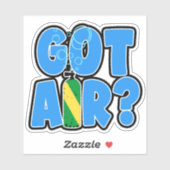 Got Air? Nitrox Scuba Flag on tank sticker シール (シート)