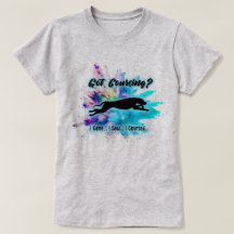 「Got Coursing?」リッジバック水彩デザインTシャツ