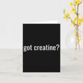 Got Creatine Funny Creatine Bodybuilding  カード (黄色い花)