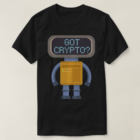 Got Crypto Robot Digital Gold Ethereum Bitcoin Gif Tシャツ (デザイン正面)