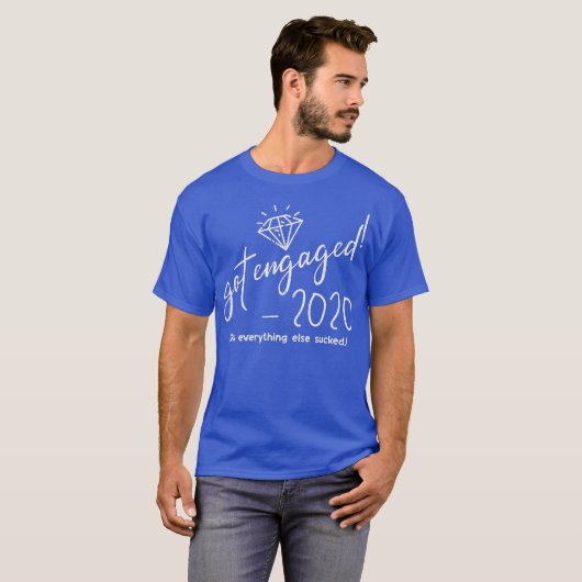 Got Engaged 2020 Groom Bride To Be Engagement Tシャツ (正面フル)