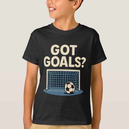 Got Goals Sports Fan Novelty Soccer Net Graphic  Tシャツ (正面)