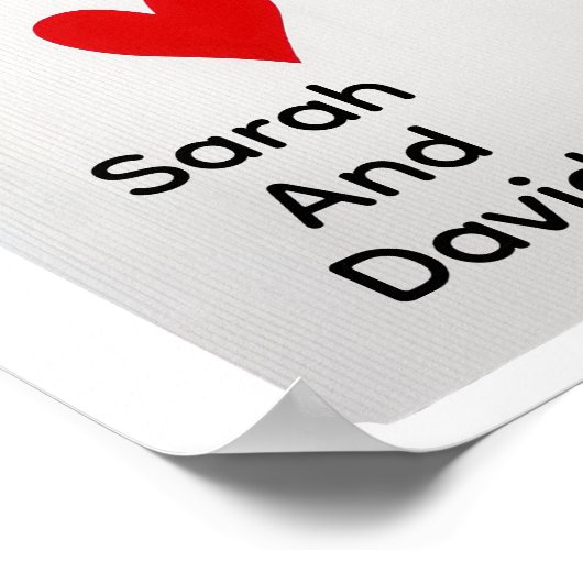 Got lucky in love  - personalize ポスター (角)