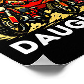 Got Ped By My Daughter Dirt Bike Motocross Dad Dau ポスター (角)