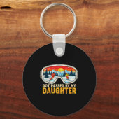 Got Ped By My Daughter Funny Family Skiing  キーホルダー (正面)