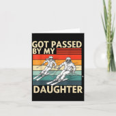 Got Ped By My Daughter Funny Ski  カード (正面)