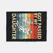 Got Ped By My Daughter Funny Ski  フリースブランケット (正面(横))