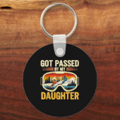 Got Ped By My Daughter Funny Ski Goggles Mountain  キーホルダー (正面)