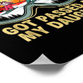 Got Ped By My Daughter Funny Ski Goggles Mountain  ポスター (角)