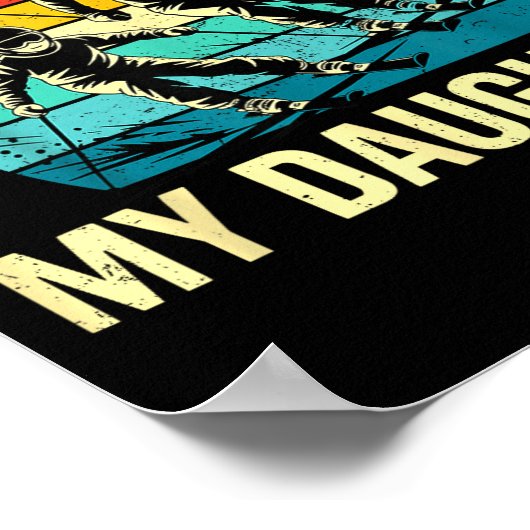 Got Ped By My Daughter Funny Ski Skiing Winter Mou ポスター (角)