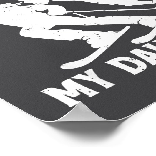 Got Ped By My Daughter Funny Skiing Dad Ski Trip  ポスター (角)