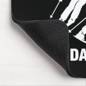 Got Ped By My Daughter Funny Skiing Family  マウスパッド (コーナー)