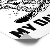 Got Ped By My Daughter Funny Skiing Ski Dad Winter ポスター (角)