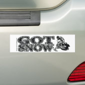 GOT-SNOW-BLACK-BUMPER バンパーステッカー (車上)