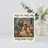 “Got the Pic” Cheesy Chicken ポストカード (スタンド正面)