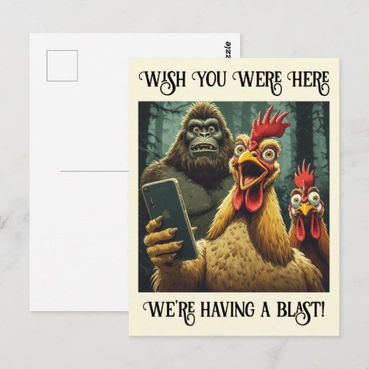 “Got the Pic” Cheesy Chicken ポストカード (正面/裏面)