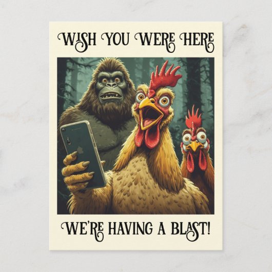 “Got the Pic” Cheesy Chicken ポストカード (正面)