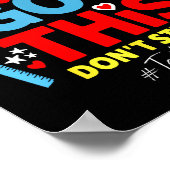 Got this don't stress rock the test test day ポスター (角)