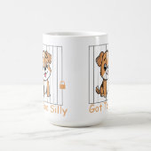 Got Too Silly Funny Dog Pun Humor コーヒーマグカップ (中央)
