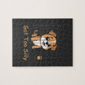 Got Too Silly Funny Dog Pun Humor ジグソーパズル (横)