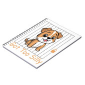 Got Too Silly Funny Dog Pun Humor  ノートブック (左側)