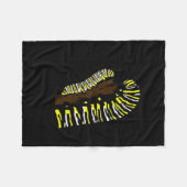 Got Weed Funny Monarch フリースブランケット (正面(横))