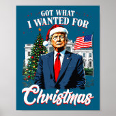 Got What I Wanted For Christmas Trump 2025 Long Sl ポスター (正面)