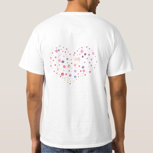 Gota a gota formé un corazón tシャツ (裏面)