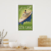 Göta Canal Sweden's Scenic Waterway Vintage Travel ポスター (キッチン)