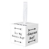 Gotcha日-採用のデザイン キューブオーナメント (正面アングル)