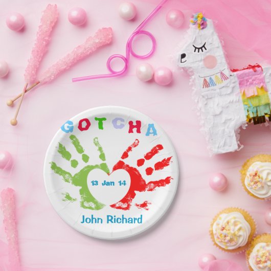 Gotcha日-採用のデザイン ペーパープレート (パーティー)