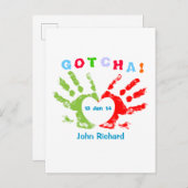 Gotcha日-採用の発表のデザイン 案内ポストカード (正面/裏面)