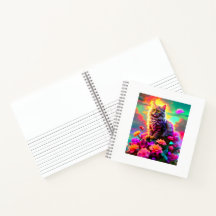 Gotcha Covered Cat Notebook – かわいい＆アーティスティックなネコ