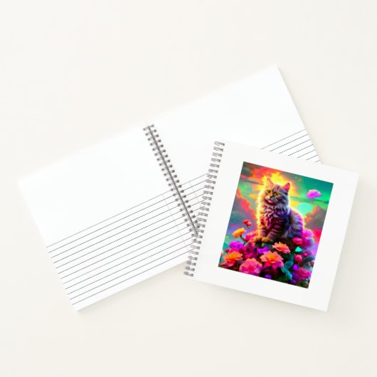 Gotcha Covered Cat Notebook – かわいい＆アーティスティックなネコ ノートブック (内部)